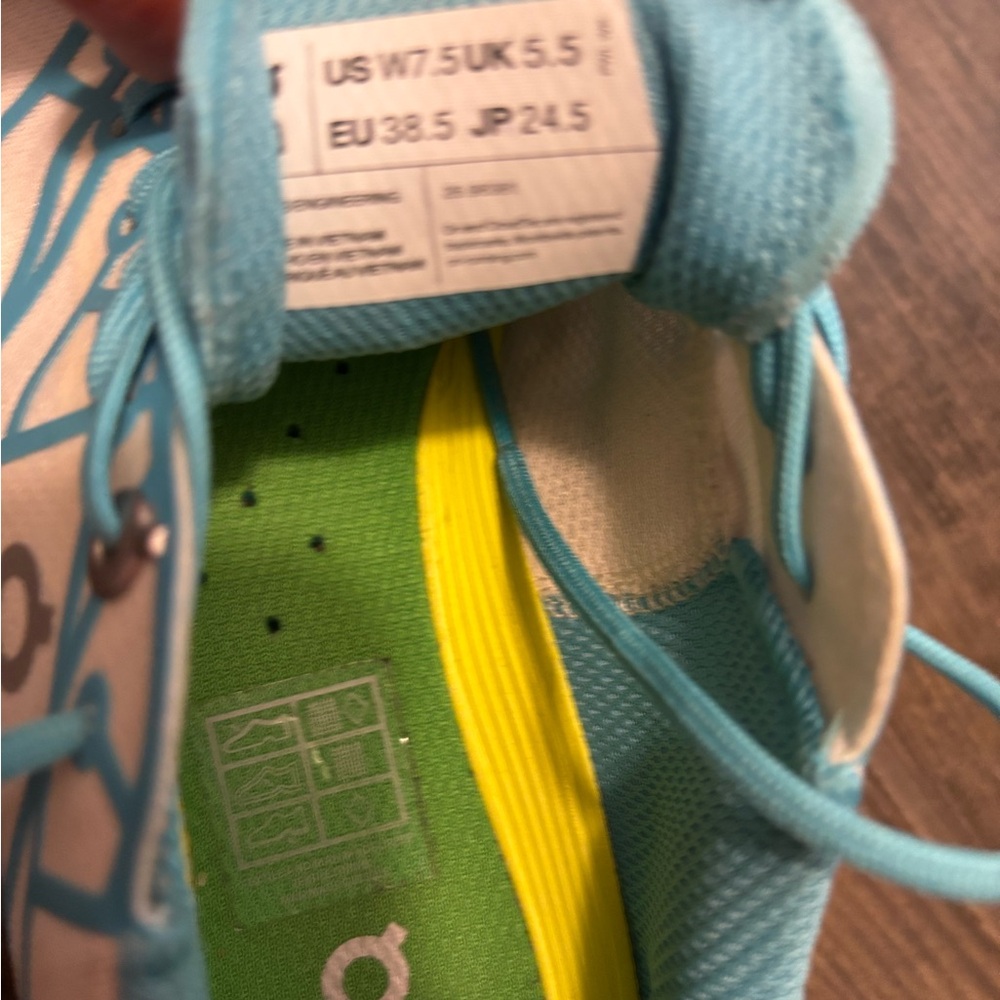 On Running Women's  cloud nova cyan with white - Picture 4 of 4